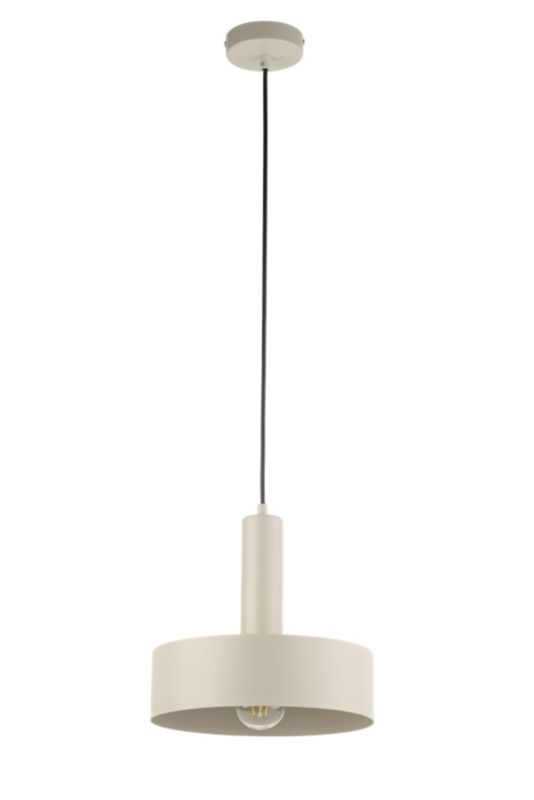 Lampa wisząca Witrum koło 1-punktowa E27 beżowa