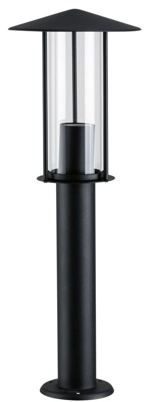 Lampa zewnętrzna Paulmann Bollard Classic IP44 czarna/przezroczysta 50 cm E27 1x15W 1 szt.