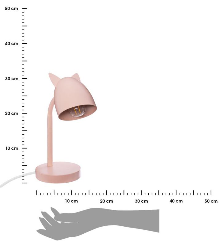 Lampka Biurkowa Atomosphera Dla Dziecka Różowa 42 cm 1 szt.