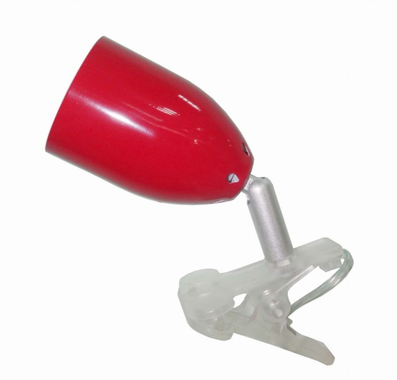 Lampka biurkowa Candellux Led czerwono-srebrna LED 3W     wym: 15 x 6 cm tworzywo sztuczne - 1 szt.