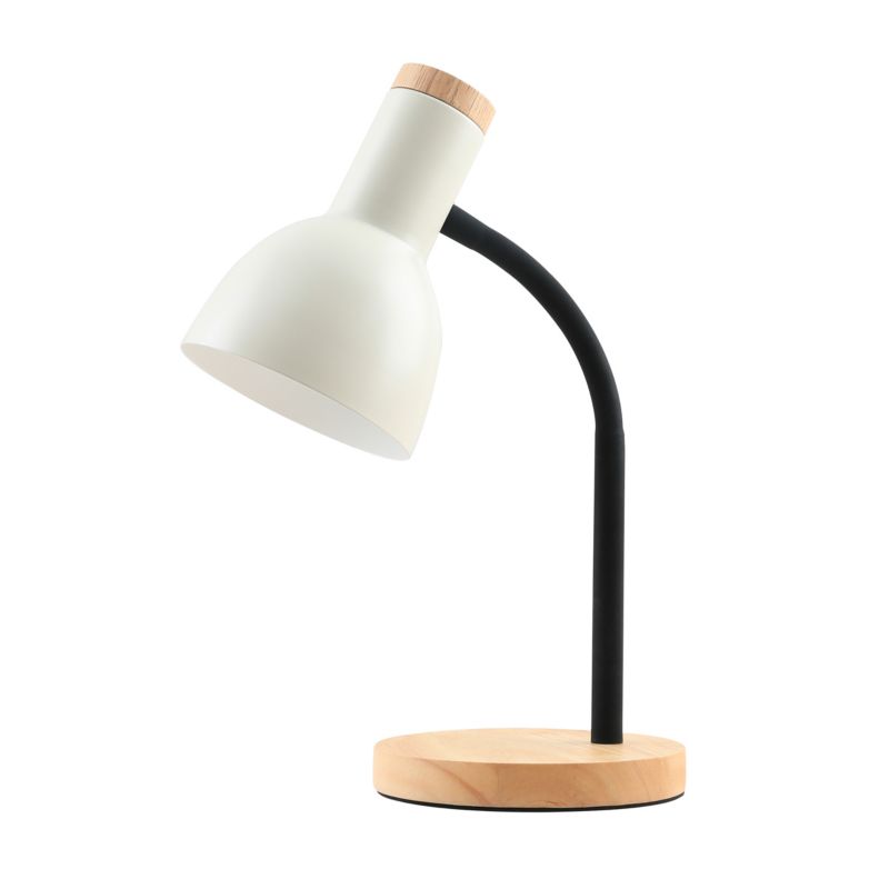 Lampka biurkowa drewniane elementy Italux Senza biała LED 5W  IP20 - 1 szt.
