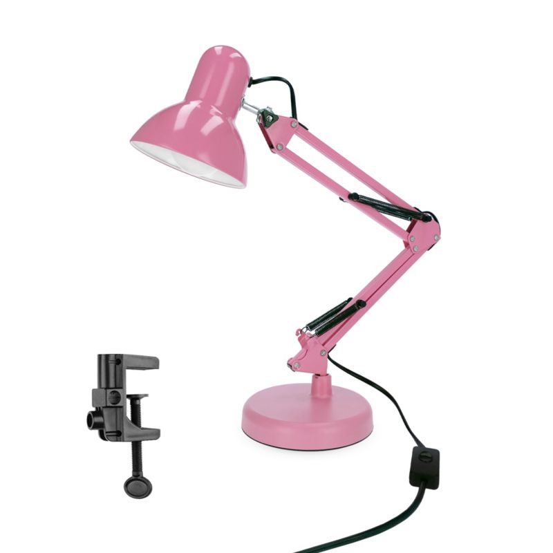 Lampka biurkowa Edo różowa Pixi Pink E27 zestaw podstawa i klips  EDO777366 1 szt.