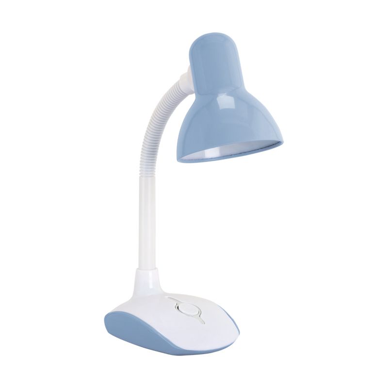 Lampka biurkowa elastyczne ramię Struhm NOBEL niebiesko-biała 1xE27x15W IP20 wym:37x12x20cm - 1 szt.