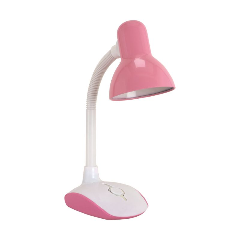Lampka biurkowa elastyczne ramię Struhm NOBEL różowo-biała 1xE27x15W IP20 wym:37x12x20cm - 1 szt.
