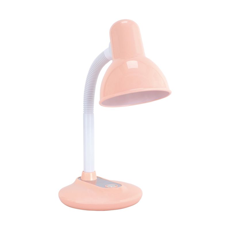 Lampka biurkowa elastyczne ramię Struhm PESTO różowo-biała 1xE27x15W IP20 wym:35x15,5x20cm - 1 szt.