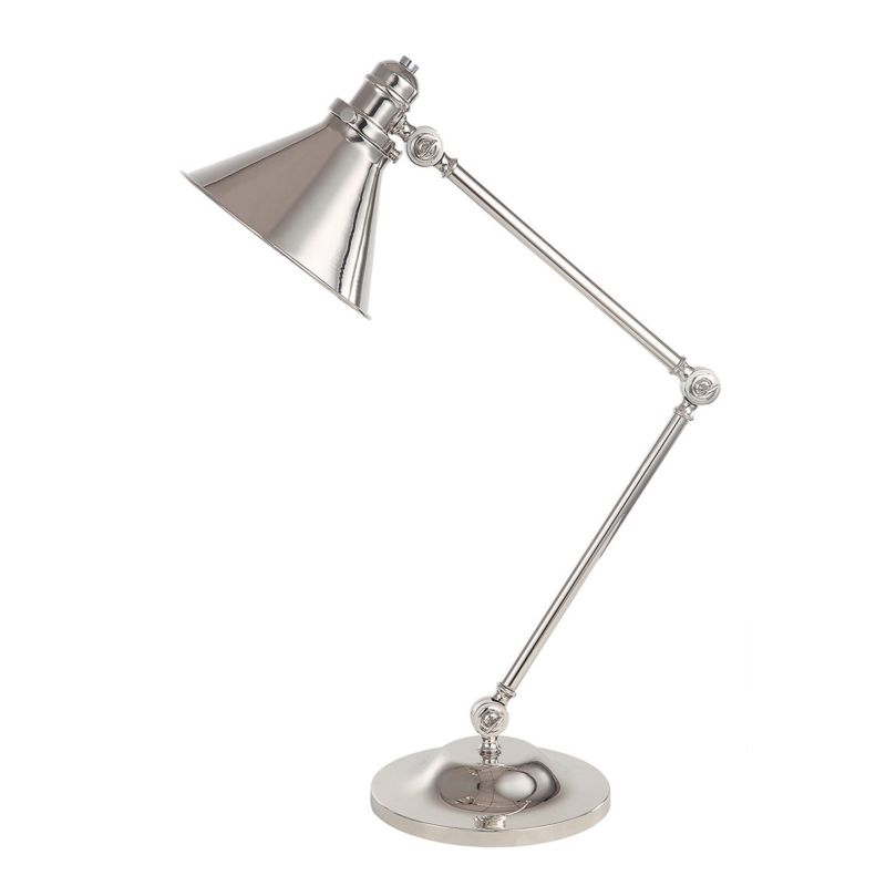 Lampka biurkowa Elstead Provence polerowany nikiel  1 x E27 x 60W IP20 wym: 66 x 22 x 47 cm metal - 1 szt.