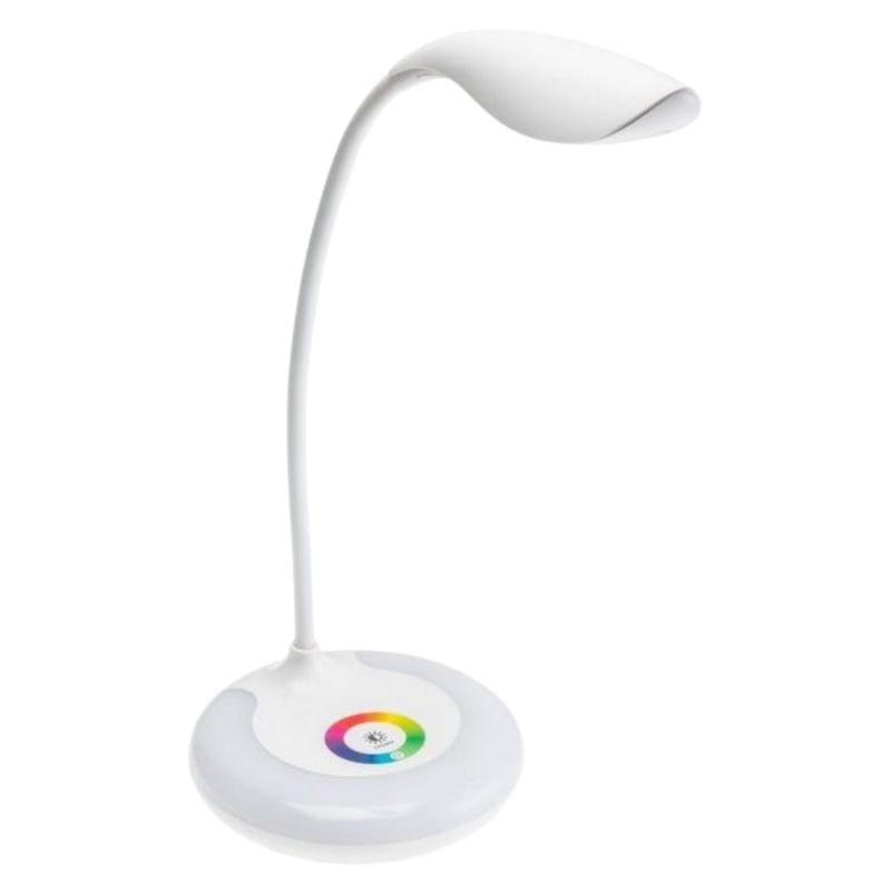 Lampka biurkowa GTV Galactic LED 5 W 240 lm 4000 K RGB biała 1 szt.