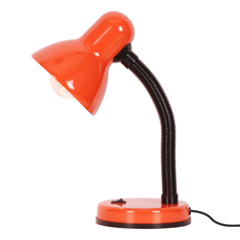Lampka biurkowa Kaja Cariba pomarańczowo-czarna  1 x E27 x 25W IP20 wym: 30 x 22 x 15 cm metal - 1 szt.
