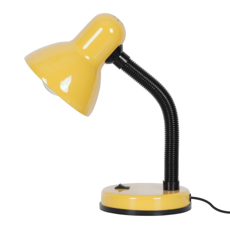 Lampka biurkowa Kaja Cariba żółto-czarna  1 x E27 x 25W IP20 wym: 30 x 22 x 15 cm metal - 1 szt.