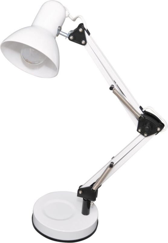 Lampka biurkowa Kaja Cosmo biało-czarna  1 x E27 x 60W IP20 wym: 55 x 16 x 16 cm metal - 1 szt.
