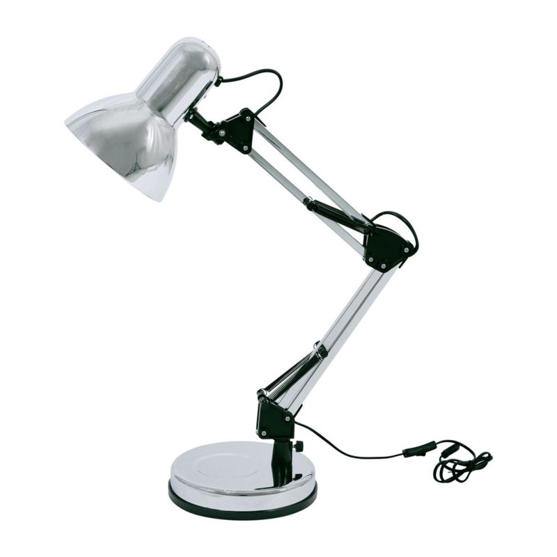 Lampka biurkowa Kaja Cosmo chromowana-czarna  1 x E27 x 60W IP20 wym: 55 x 16 x 16 cm metal - 1 szt.
