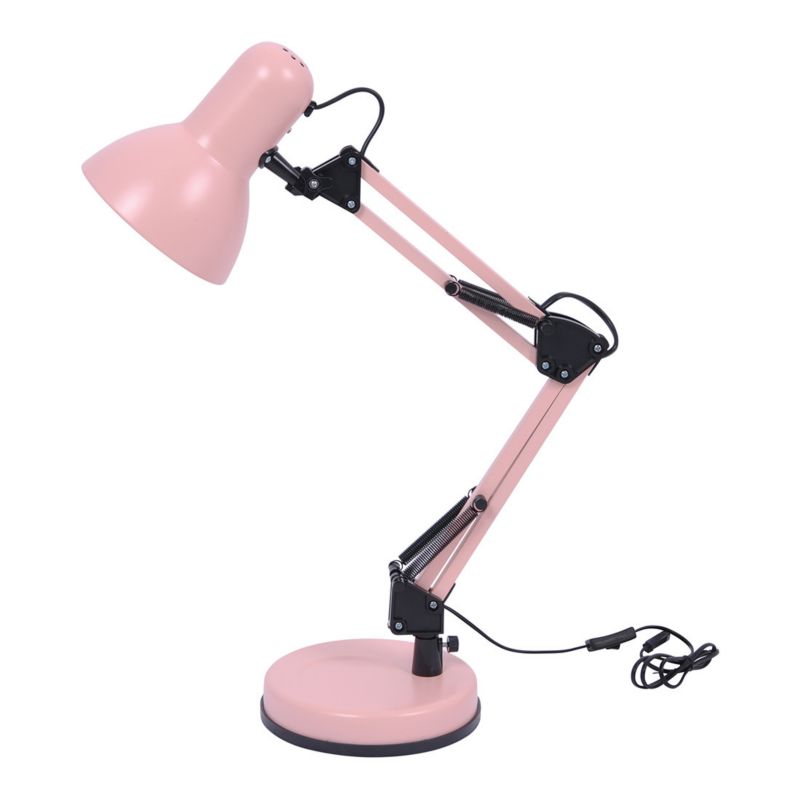 Lampka biurkowa Kaja Cosmo różowo-czarna  1 x E27 x 60W IP20 wym: 55 x 16 x 16 cm metal - 1 szt.