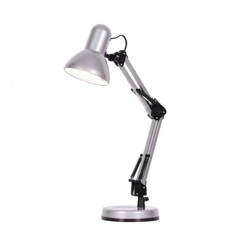 Lampka biurkowa Kaja Cosmo srebrna  1 x E27 x 60W IP20 wym: 55 x 16 x 16 cm metal - 1 szt.