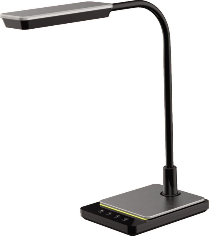 Lampka biurkowa Kaja Ika czarna LED 8W 3000K-6000K 700lm  IP20 wym: 40 x 14 x 37 cm tworzywo sztuczne - 1 szt.