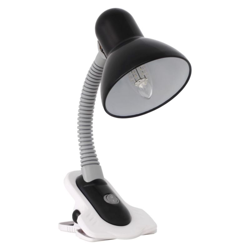 Lampka biurkowa Kanlux Suzi czarno-biała-szara  1 x E27 x 40W IP20 wym: 23 x 12 x 14 cm metal - 1 szt.