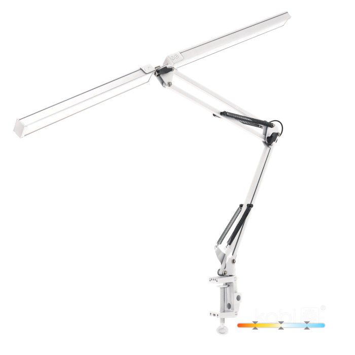 Lampka biurkowa kreślarska Kobi TENUIX DUO biała LED 14W biały zmienny Od 2700 do 6000K 1400lm IP20 - 1 szt.