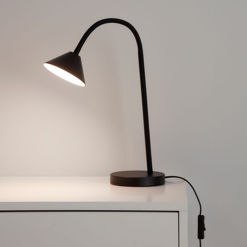 Lampka biurkowa LED czarny mat