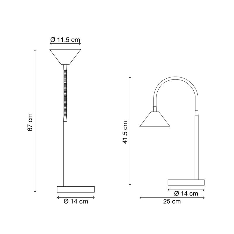 Lampka biurkowa LED czarny mat