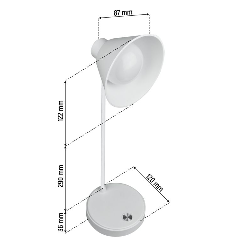 Lampka biurkowa LED DPM CCT biała