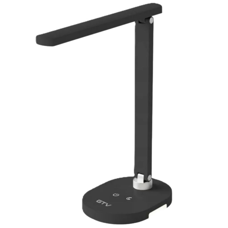 Lampka biurkowa LED GTV Orbit 12W 630 lm 3CCT czarna 1 szt.