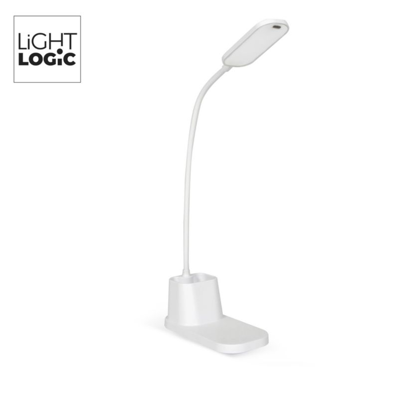 Lampka biurkowa LED LL NERIC LED W 66655 LightLogic biała, zmiana barwy USB C sensor 1 szt.