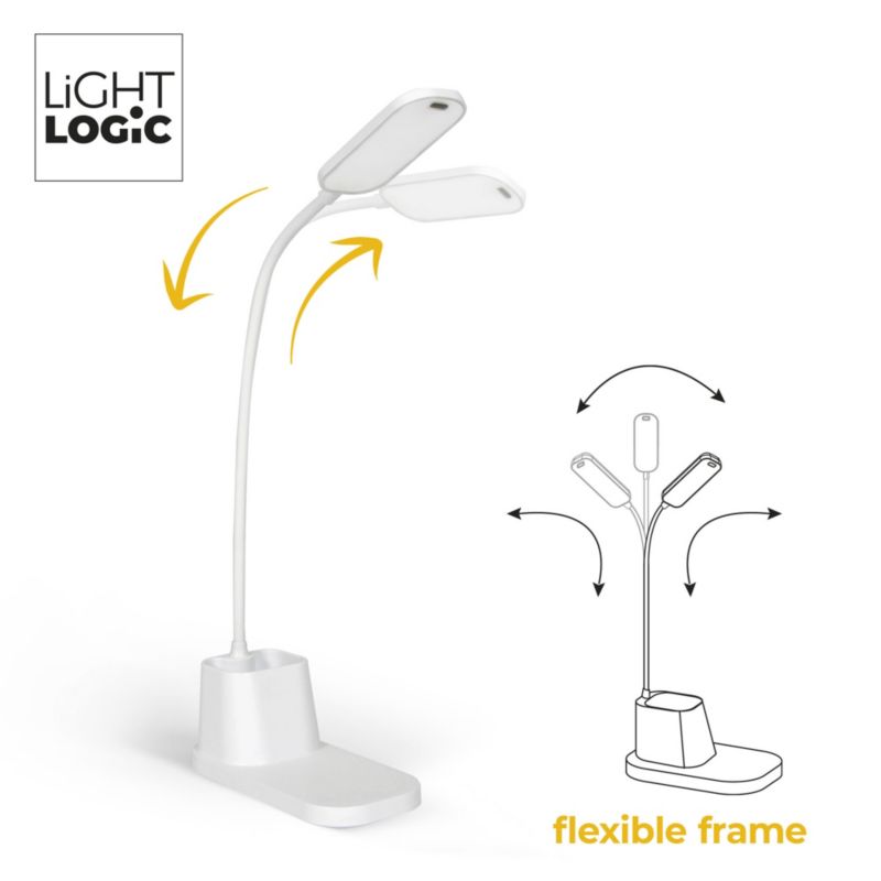 Lampka biurkowa LED LL NERIC LED W 66655 LightLogic biała, zmiana barwy USB C sensor 1 szt.
