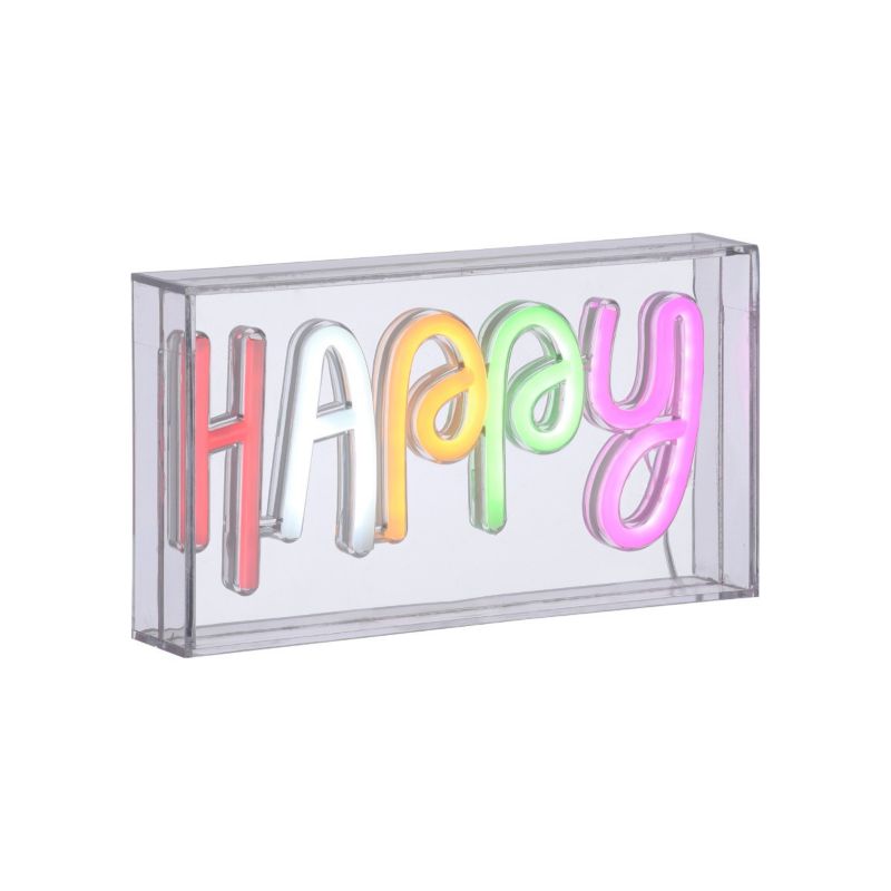 Lampka biurkowa Leuchten Direkt Neon-Happy multikolor LED 6.5W    IP20 wym: 12.7 x 4 x 23 cm tworzywo sztuczne - 1 szt.