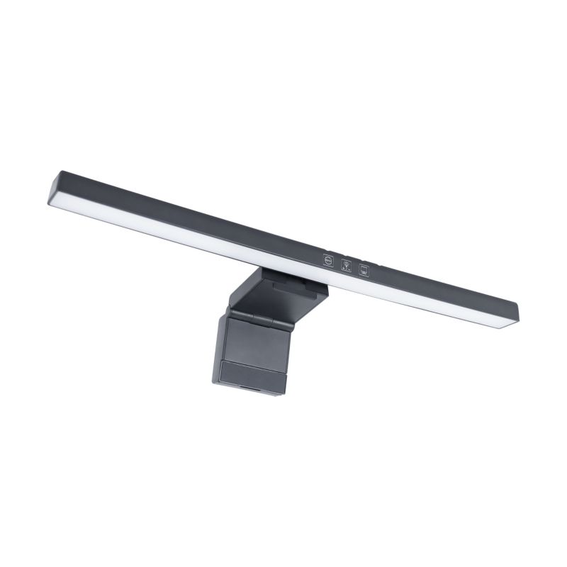 Lampka biurkowa liniowa na monitor bezprzewodowa dotykowa USB-C Struhm czarna LED 5W 3000K/4300K/6400KK 265lm IP20 - 1 szt.