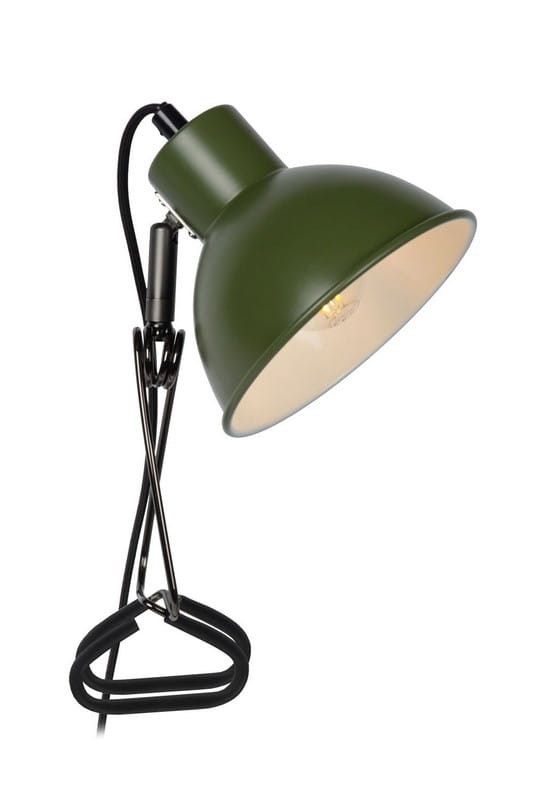 Lampka biurkowa Lucide Moys zielona  1 x E27 x 40W IP20 wym: 12.7 x 32.5 x 14 cm metal - 1 szt.