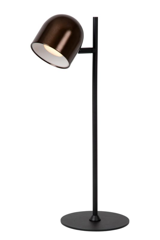 Lampka biurkowa Lucide SKANSKA RECH brązowo-czarna LED 3W 3000-6000K 350lm IP44 wym:46x21x16cm - 1 szt.