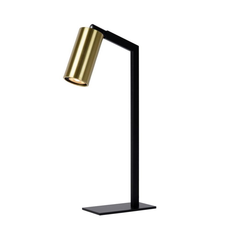Lampka biurkowa Lucide Sybil czarno-złota 1xGU10x35W IP20 wym:43x8,5x8,5cm - 1 szt.