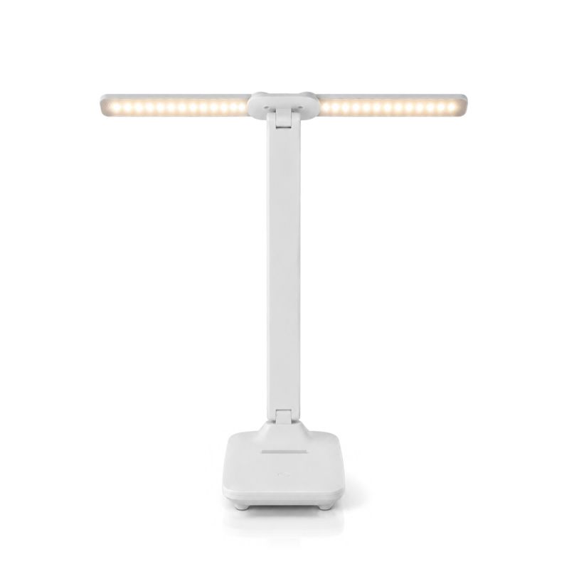 Lampka Biurkowa Lumiled LED Podwójna Stołowa Reulowana 9W 360lm Biała 1 szt