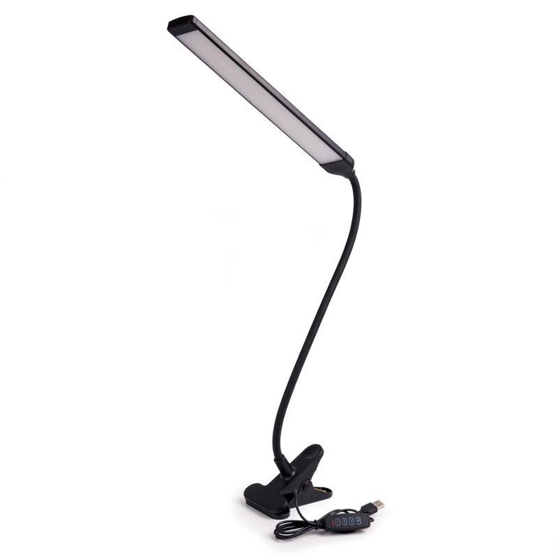 Lampka Biurkowa Lumiled LED Stołowa Regulowana CCT na Klips 8W 350lm Czarna 1 szt.