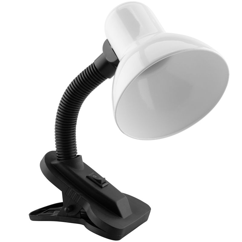 Lampka Biurkowa Lumiled Stołowa Regulowana Szkolna Nocna E27 Klips Biała 1 szt.