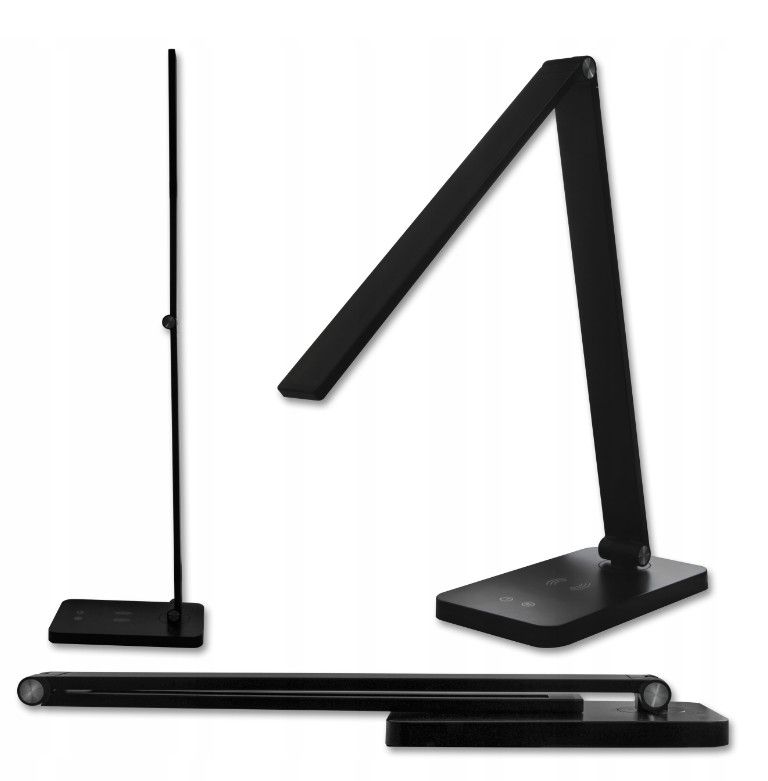 Lampka biurkowa MasterLed Ingrid czarna LED 7W 2700K-6500K 420lm  IP20 wym: 37 x 11 x 32 cm tworzywo sztuczne - 1 szt.