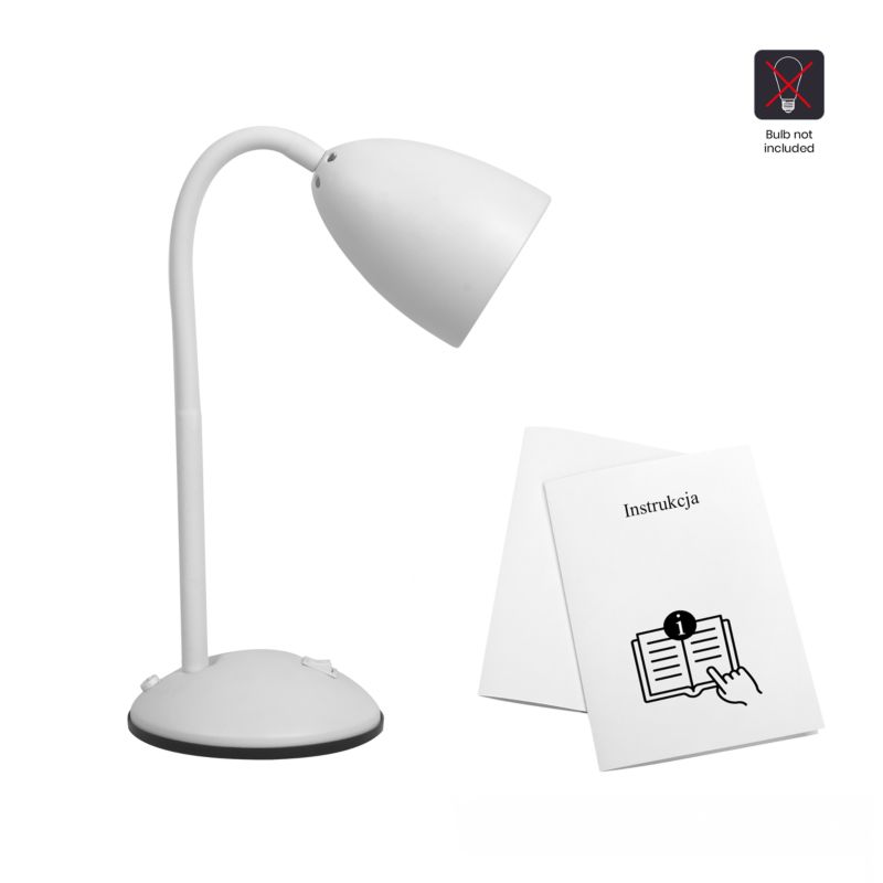 Lampka biurkowa Milagro Logic 1 x E27 biała