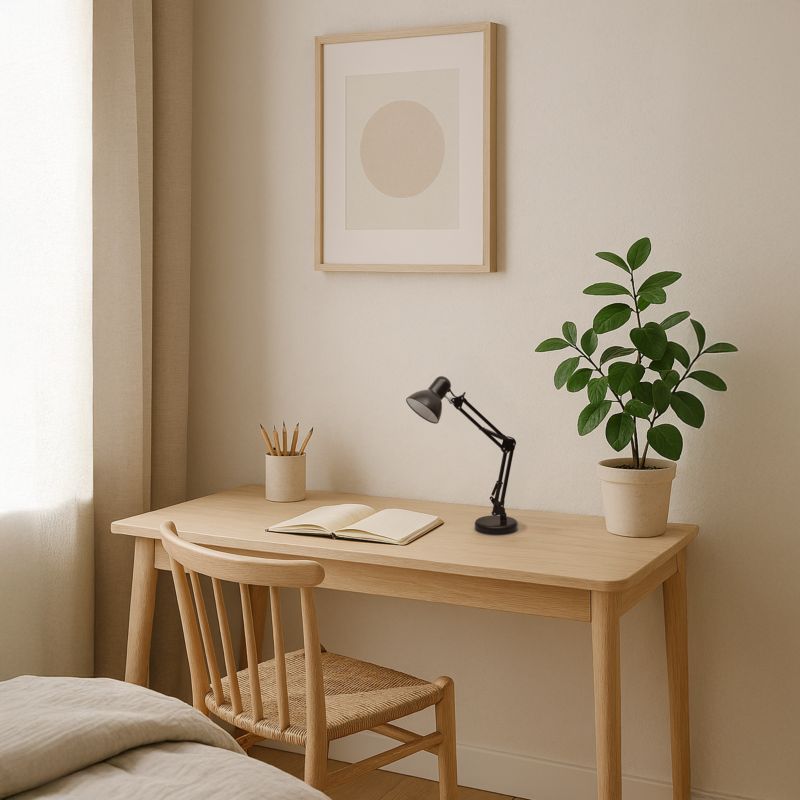 Lampka biurkowa Milagro Nexa 1 x E27 czarna