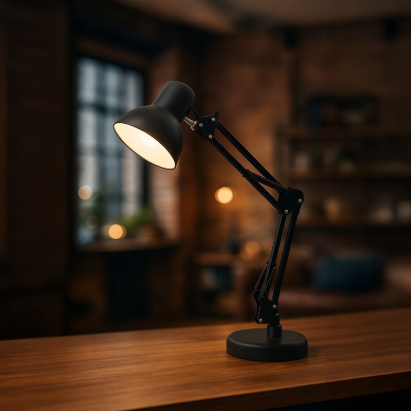 Lampka biurkowa Milagro Nexa 1 x E27 czarna