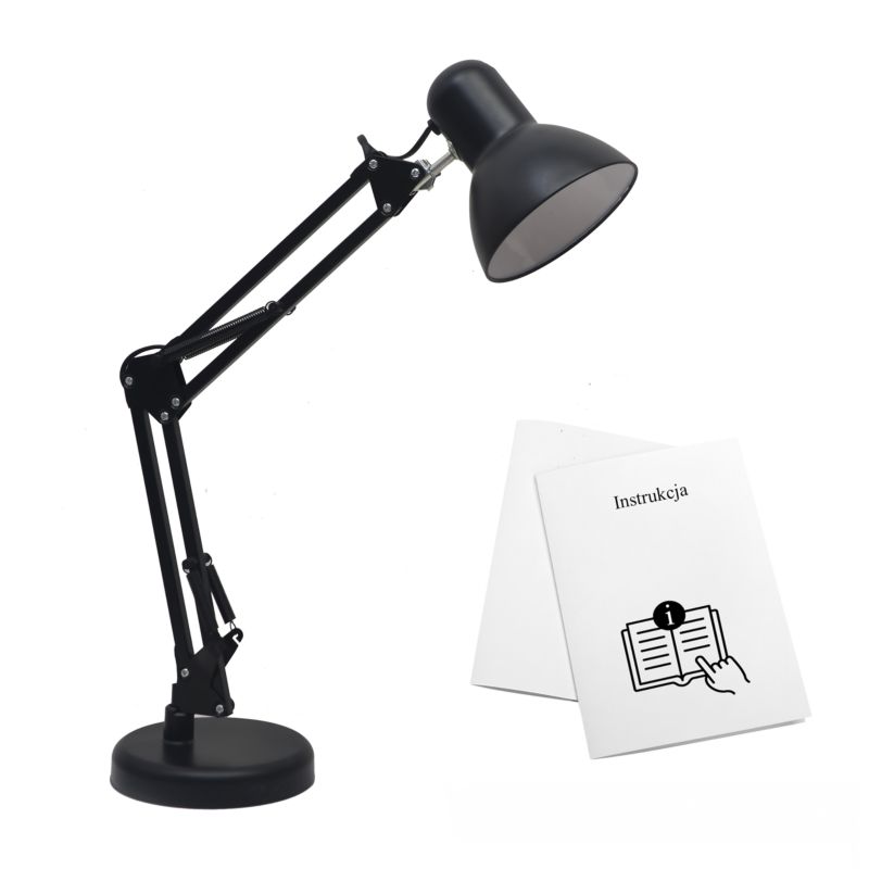 Lampka biurkowa Milagro Nexa 1 x E27 czarna