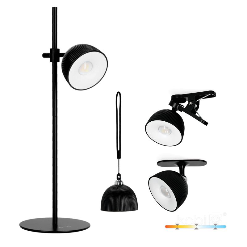 Lampka biurkowa nowoczesna czarna 4w1 bezprzewodowa 3CCT LED 2.5W ORBI Kobi 1 szt.