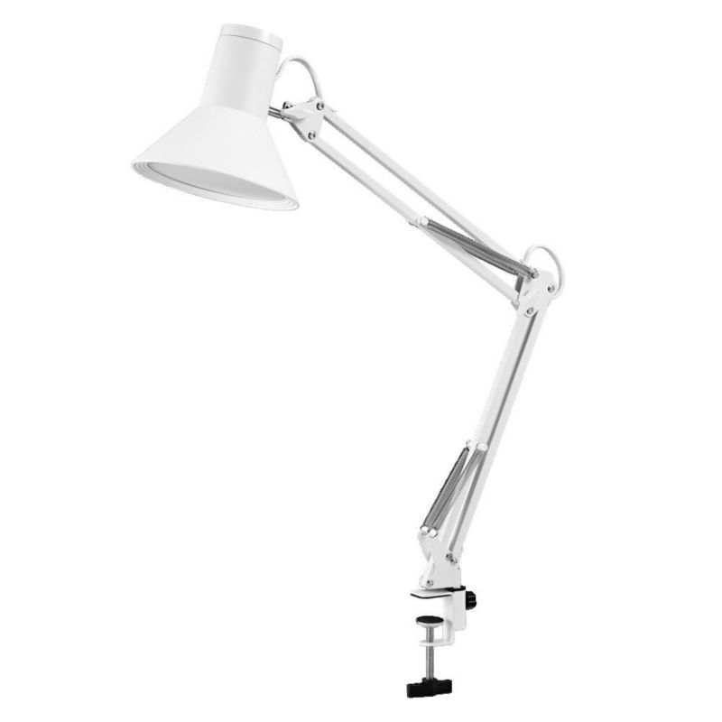 Lampka Biurkowa Osram Office Line Szkolna Oprawa Stołowa Kreślarska LED Ściemnialna 9W 3000K 617lm Biały z Uchwytem na Blat 1 szt.