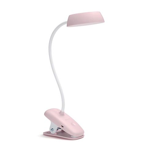 Lampka Biurkowa Philips Donutclip DSK201 LED 3W 175lm 4000K USB Klips Różowa 1 szt.