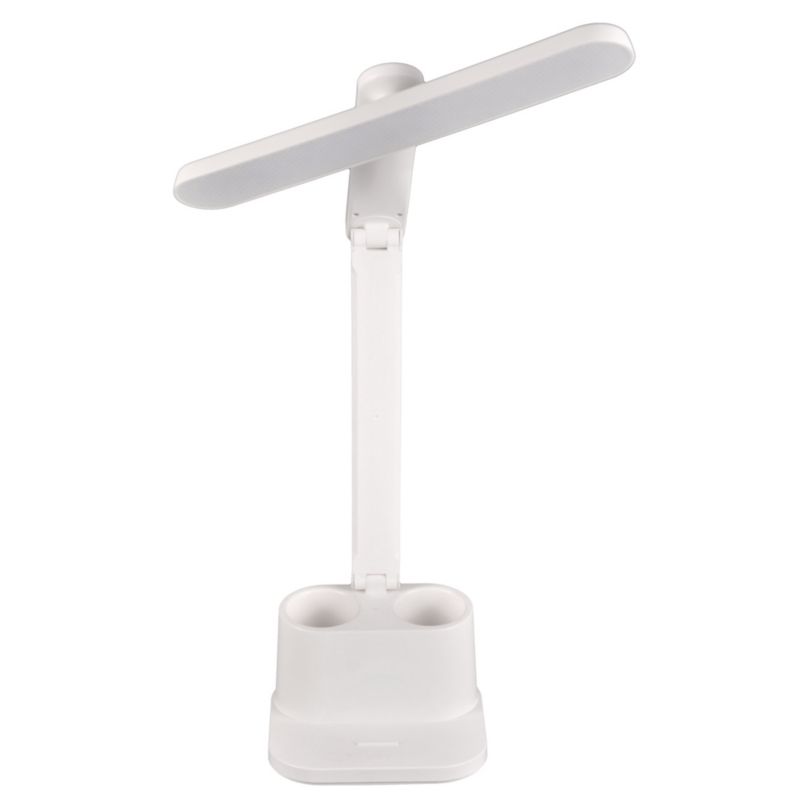 Lampka biurkowa Polux Bari biała LED 6W 4000K 400lm  IP20 wym: 38 x 28 x 32 cm tworzywo sztuczne - 1 szt.