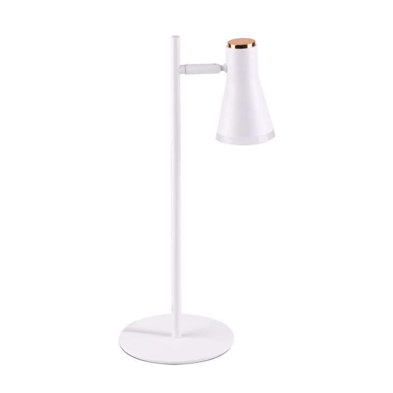 Lampka biurkowa Polux Berg biała LED 4.2W 3000K 440lm  IP20 wym: 44.6 x 20 x 15 cm tworzywo sztuczne - 1 szt.