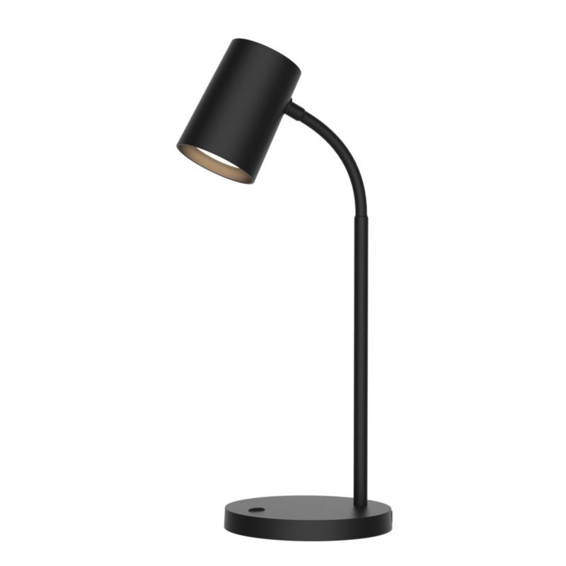 Lampka biurkowa Polux Felix czarna  1 x GU10 x 9W IP20 wym: 36.5 x 14.2 x 14.2 cm metal - 1 szt.