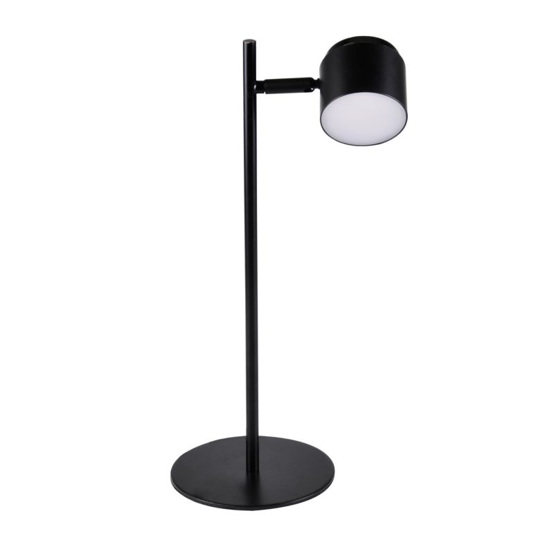 Lampka biurkowa Polux Kubik czarna-chromowana LED 4.2W 3000K 440lm  IP20 wym: 44.6 x 21 x 15 cm tworzywo sztuczne - 1 szt.