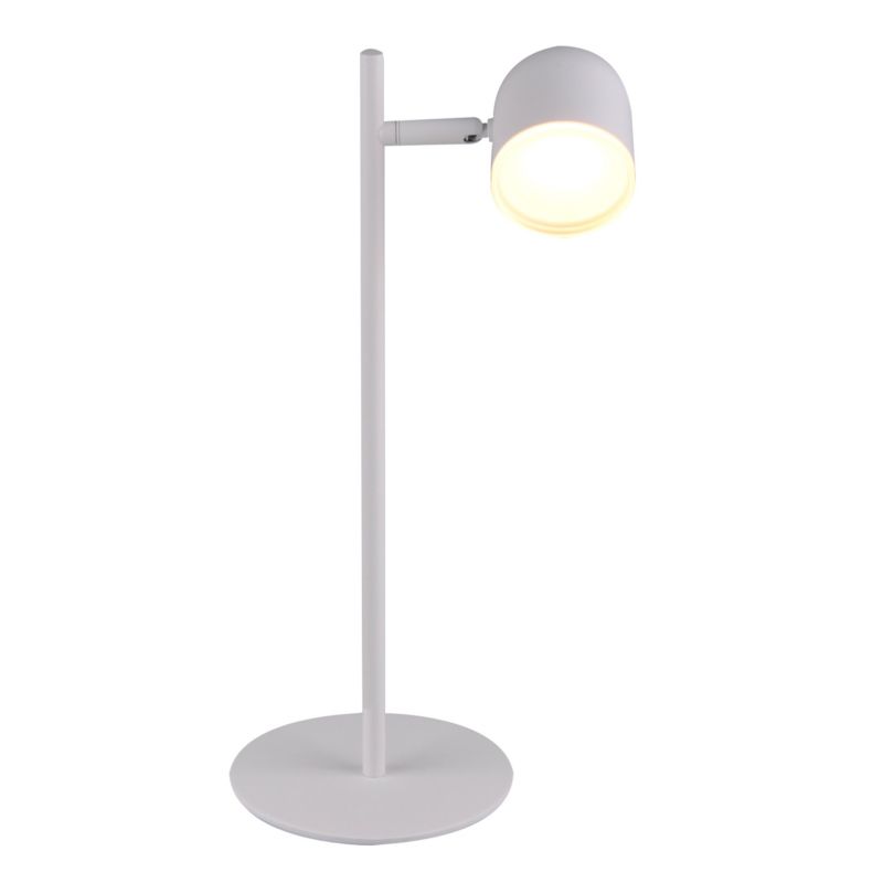Lampka biurkowa Polux Rawi biała LED 4.2W 3000K 440lm  IP20 wym: 40.6 x 21 x 15 cm tworzywo sztuczne - 1 szt.