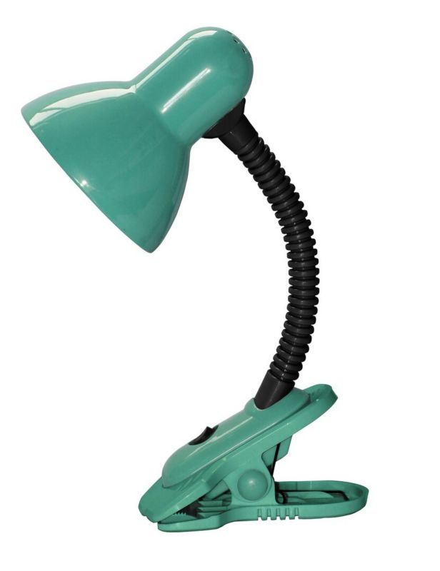 Lampka biurkowa Rabalux Dennis zielona z klipsem 1 x E27 x 40W IP20 wym: 34 x 16 x 16 cm metal - 1 szt.