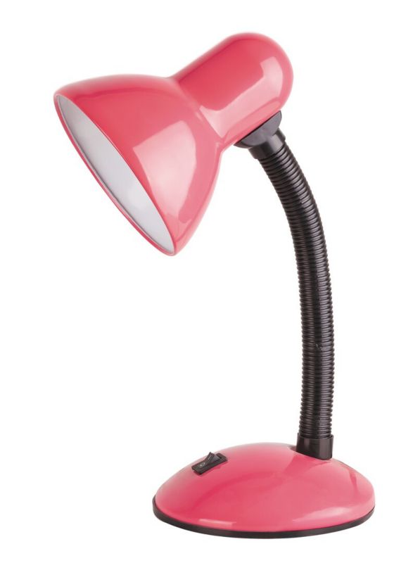 Lampka biurkowa Rabalux Dylan różowa  1 x E27 x 40W IP20 wym: 34.5 x 23 x 23 cm metal - 1 szt.