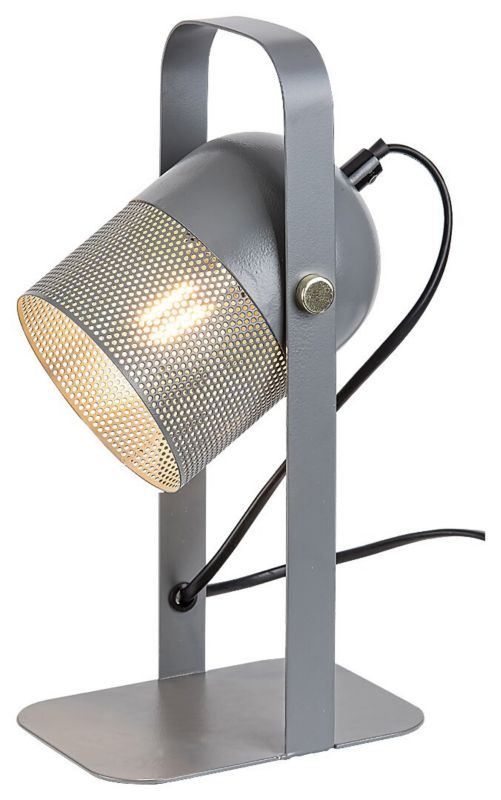 Lampka biurkowa Rabalux Ronnie popielaty  1 x E14 x 25W IP20 wym: 28.5 x 15 x 15 cm metal - 1 szt.